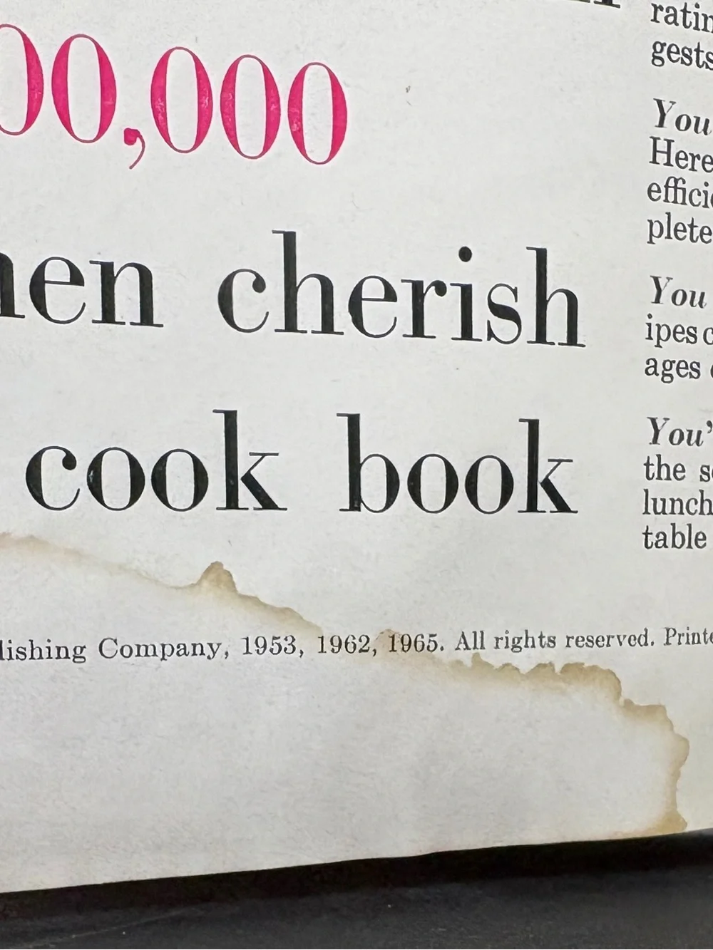 Better Homes And Gardens New Cook Book Souvenir Edition 1965 Gold Hardcover
